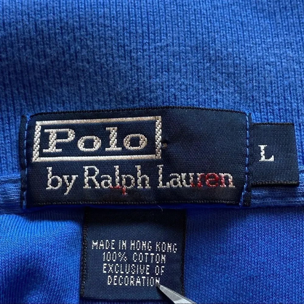 Polo by Ralph Lauren Blue Polo Shirt Size Large